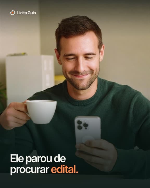 Post: Ele parou de procurar edital.